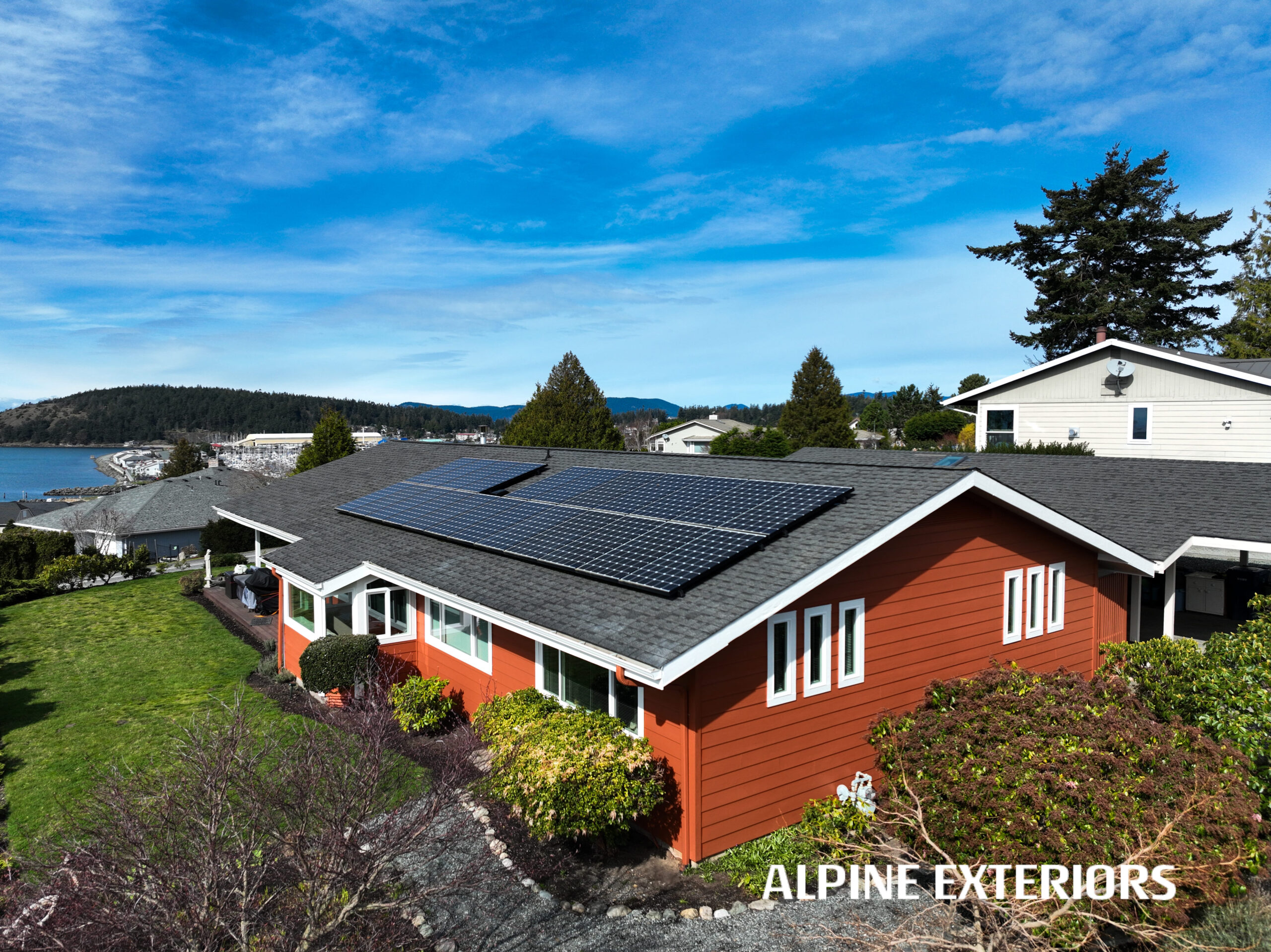 Fiber cement siding and vinyl window package – anacortes remodel – james hardie lap siding and milgard tuscany windows deliver value and long term performance.