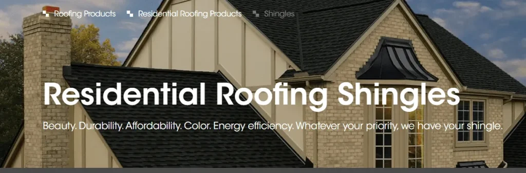 Header for roofing page 
